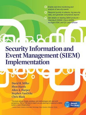 cover image of Security Information and Event Management (SIEM) Implementation